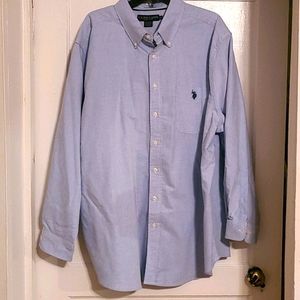 Men's baby blue button up